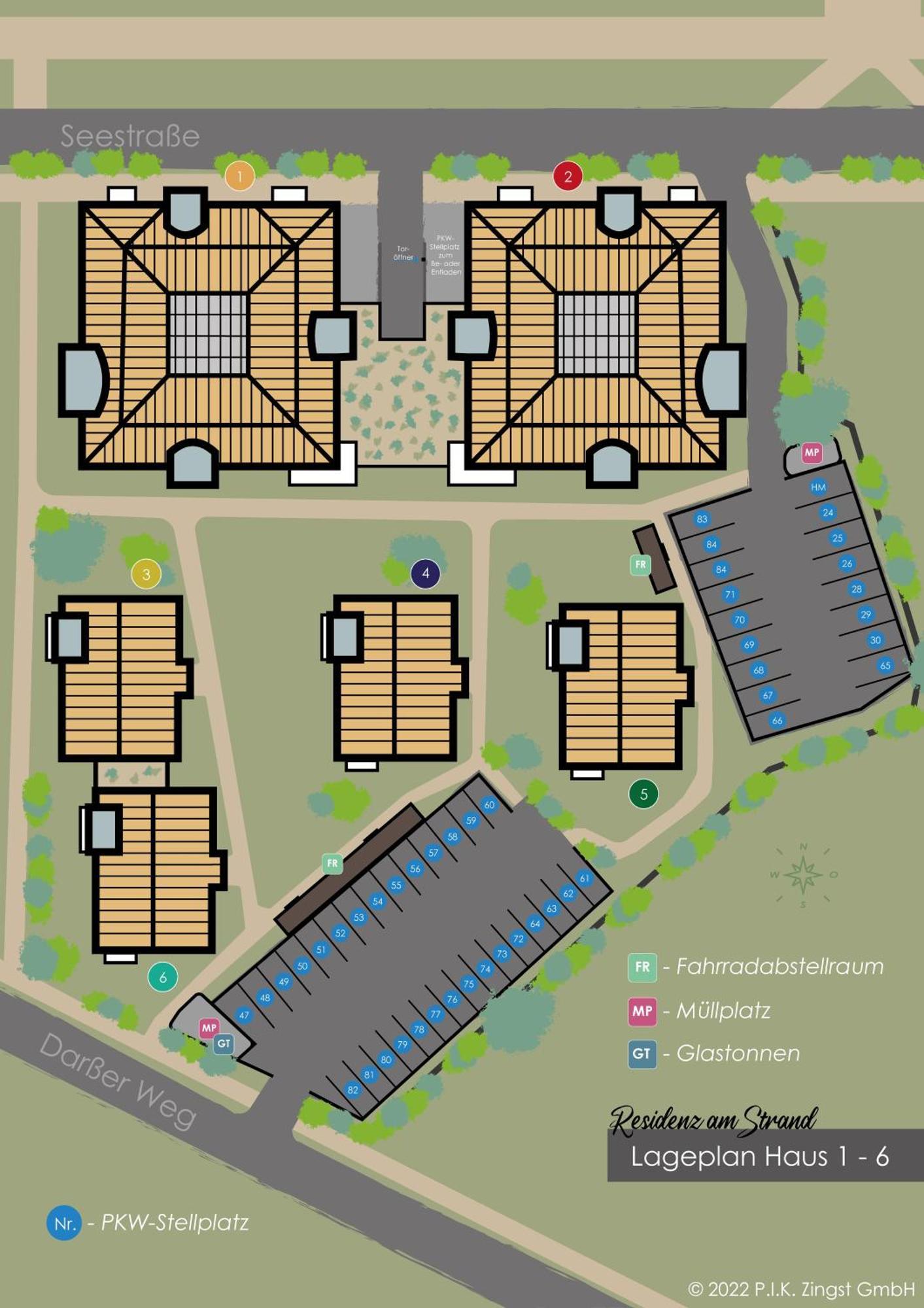 Residenz Am Strand Wohnung 4-59 Цингст Экстерьер фото